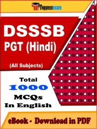 DSSSB PGT Hindi PDF Book In English - MCQ / Objective Questions