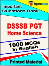 DSSSB PGT Home Science Book in English - Objective MCQ