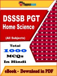 DSSSB PGT Home Science PDF Book In Hindi - MCQ / Objective Questions