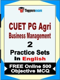 CUET PG Agri Business Management Book in English - Question Paper / Practice Set