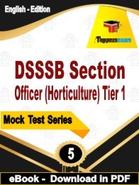 DSSSB Section Officer (Horticulture) Tier 1 PDF Book In English - Practice Set