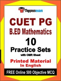 CUET PG B.ED Mathematics Book in English - Practice Set