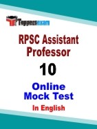 RPSC Assistant Professor Mock Test