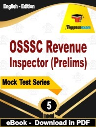 OSSSC Revenue Inspector Prelims PDF Book In English - Practice Set