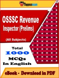 OSSSC Revenue Inspector Prelims PDF Book In English - MCQ / Objective Questions