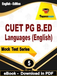 CUET PG B.ED Languages (English) PDF Book In English - Practice Set