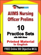 AIIMS Nursing Officer Prelims Book in English - Practice Set