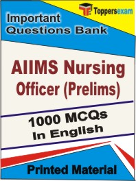 AIIMS Nursing Officer (Prelims) Book in English - Objective MCQ
