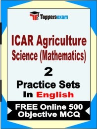 ICAR Agriculture Science (Mathematics) Exam Practice Set Book in English
