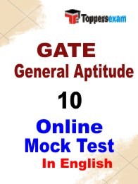 GATE General Aptitude Questions