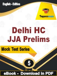 Delhi HC JJA Prelims PDF Book In English - Practice Set