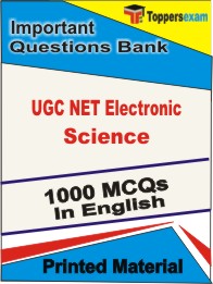 UGC NET Electronic Science Test Book in English - Objective MCQ