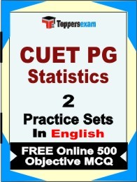 CUET PG Statistics Book in English - Question Paper / Practice Set