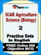ICAR Agriculture Science (Biology) Test Book in English - Question Paper / Practice Set