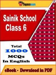 Sainik School Class 6 PDF Book In English - MCQ / Objective Questions