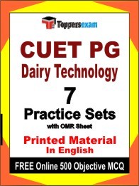 CUET PG Dairy Technology Book in English - Practice Set