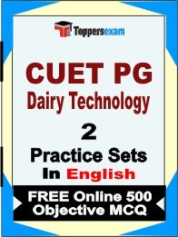 CUET PG Dairy Technology Book in English - Question Paper / Practice Set