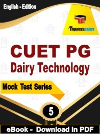 CUET PG Dairy Technology PDF Book In English - Practice Set