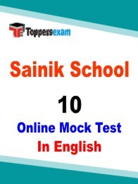 Sainik School Mock Test