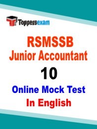 RSMSSB Junior Accountant Test Series