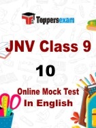 JNV Class 9 Mock Test In English
