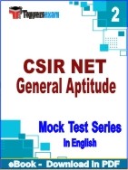 CSIR NET General Aptitude PDF Book In English - Question Paper