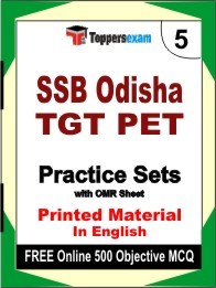 SSB Odisha TGT PET Book in English - Mock Test / Practice Set