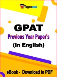 GPAT Previous Year Papers in English