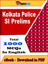 Kolkata Police SI Prelims PDF Book In English
