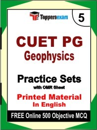 CUET PG Geophysics Book in English - Mock Test / Practice Set