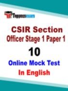 CSIR SO Mock Test