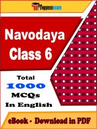 Navodaya Mock Test For Class 6 Free Pdf