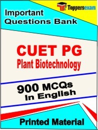 CUET PG Plant Biotechnology Book in English - Objective MCQ