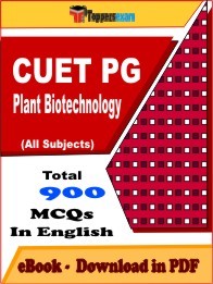 CUET PG Plant Biotechnology PDF Book In English - MCQ / Objective Questions