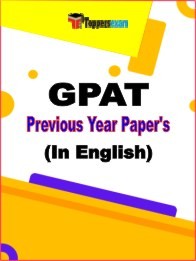 GPAT Previous Year Question Papers