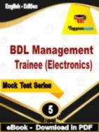 BDL Management Trainee (Electronics)  PDF Book In English - Practice Set
