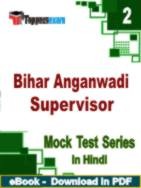Bihar Anganwadi Supervisor PDF Book In Hindi - Question Paper