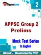 APPSC Group 2 Prelims PDF Book In English - Question Paper