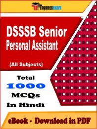 DSSSB Senior Personal Assistant PDF Book In Hindi - MCQ / Objective Questions