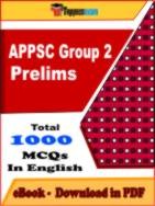 APPSC Group 2 Prelims PDF Book In English - MCQ / Objective Questions