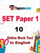 SET Exam Online Mock Test Paper 1