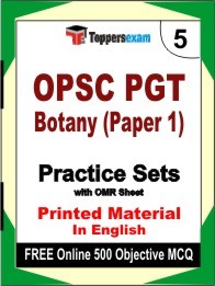 OPSC PGT Botany Paper 1 Book in English - Mock Test / Practice Set