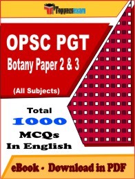 OPSC PGT Botany Paper 2 & 3 PDF Book In English - MCQ / Objective Questions