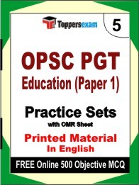 OPSC PGT Education Paper 1 Book in English - Mock Test / Practice Set