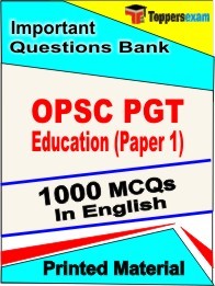 OPSC PGT Education Paper 1 Book in English - Objective MCQ