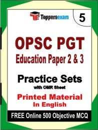 OPSC PGT Education Paper 2 & 3 Book in English - Mock Test / Practice Set