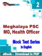 Meghalaya PSC MO, Health Officer PDF Book In English - Question Paper