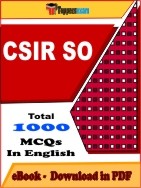 CSIR SO PDF Book In English - MCQ / Objective Questions