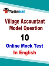 Village Accountant Exam Model Question Paper