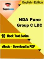 NDA Pune Group C LDC PDF Book In English - Mock Test/Practice Set